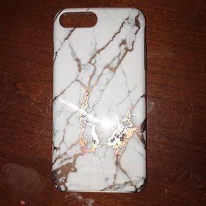 White and Rose gold marble iPhone 7/8 plus case!
